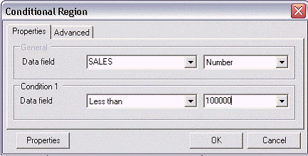 This image is an example of the Conditional Region dialog.