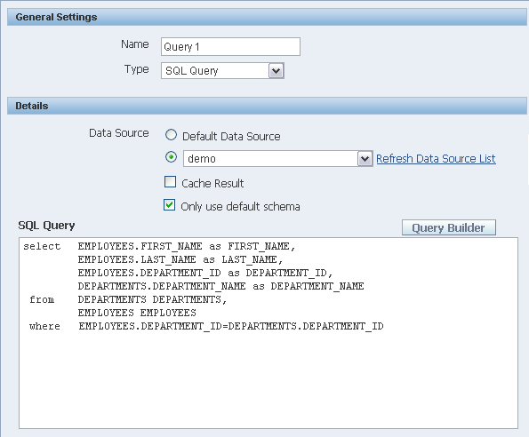 SQL query without schema name