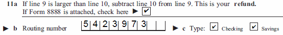 Example showing left-aligned data