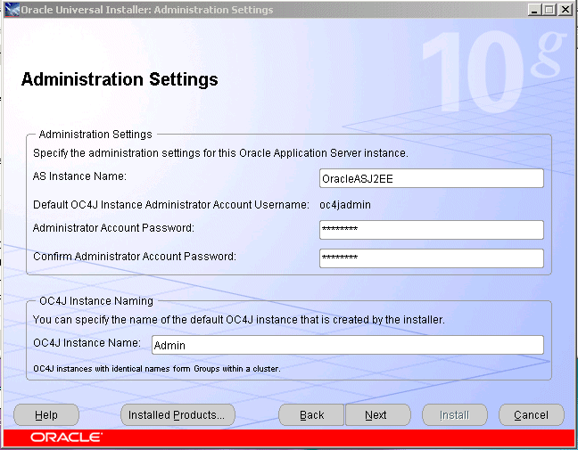 Administration Settings