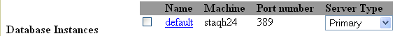 Image of directory server profile list.