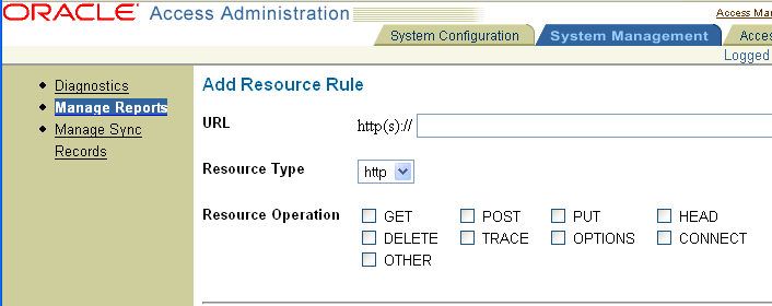 Image: where you add URLs to resources to be tested