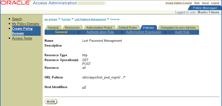 Completed policy for LPM