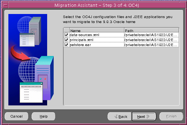 Text description of oc4jfil3.gif follows.