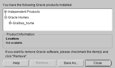 Text description of deinstallinventory.gif follows.