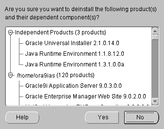 Text description of deinstallconfirmation.gif follows.